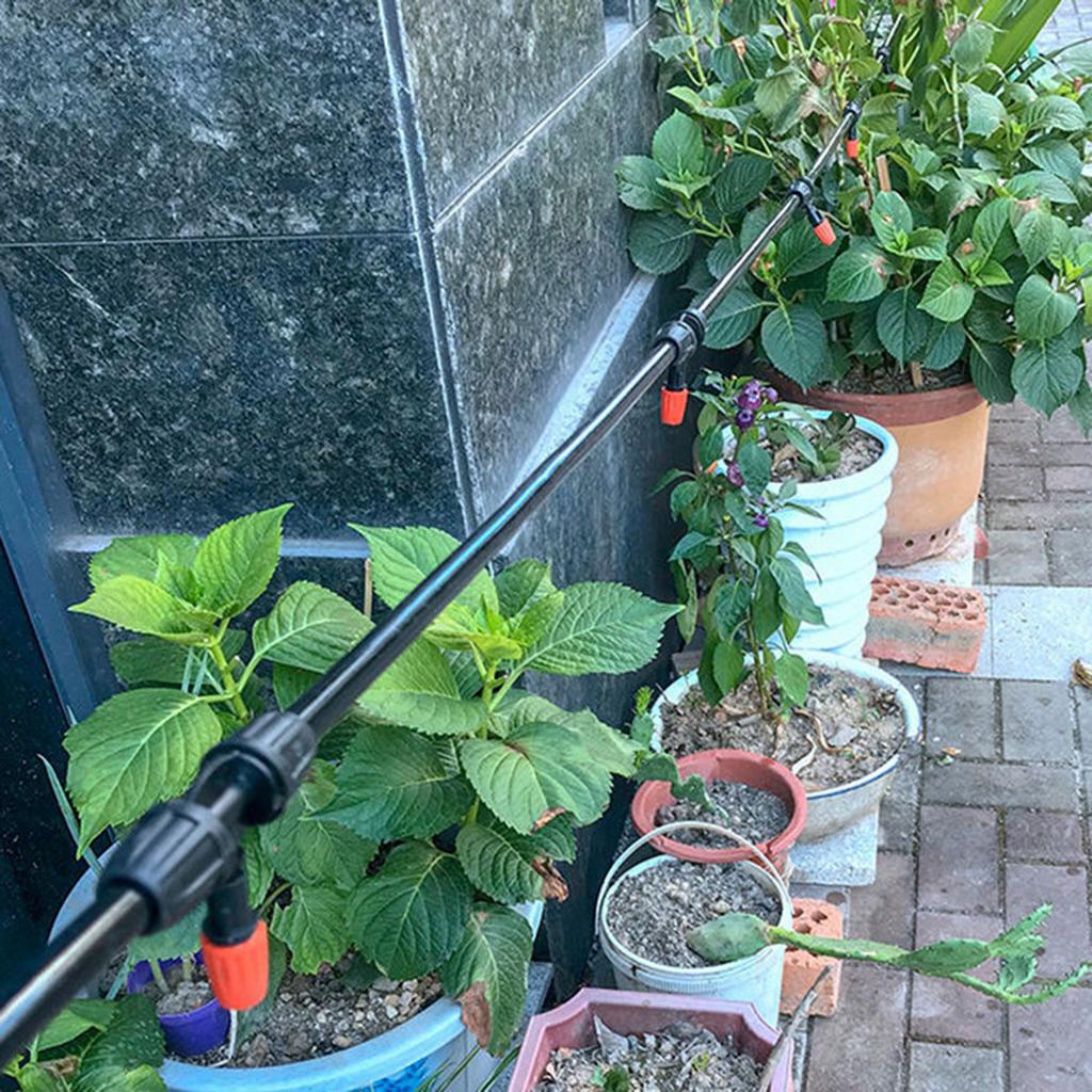 15m 49.2ft 8 11 Schlauch Zerstäubungsdüsenverbinder Automatisches Sprühen Tropfbewässerung Bewässerungskit