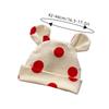 Cute Dot Print Newborn Beanies Hat Cartoon Ears Elastic Infant Spring Autumn Warm Cap Baby Pullover Head Protection Hats