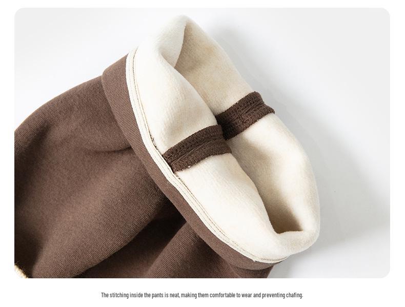 Girls' Fleece-Lined Cotton Leggings - Autumn/Winter 2025 Collection