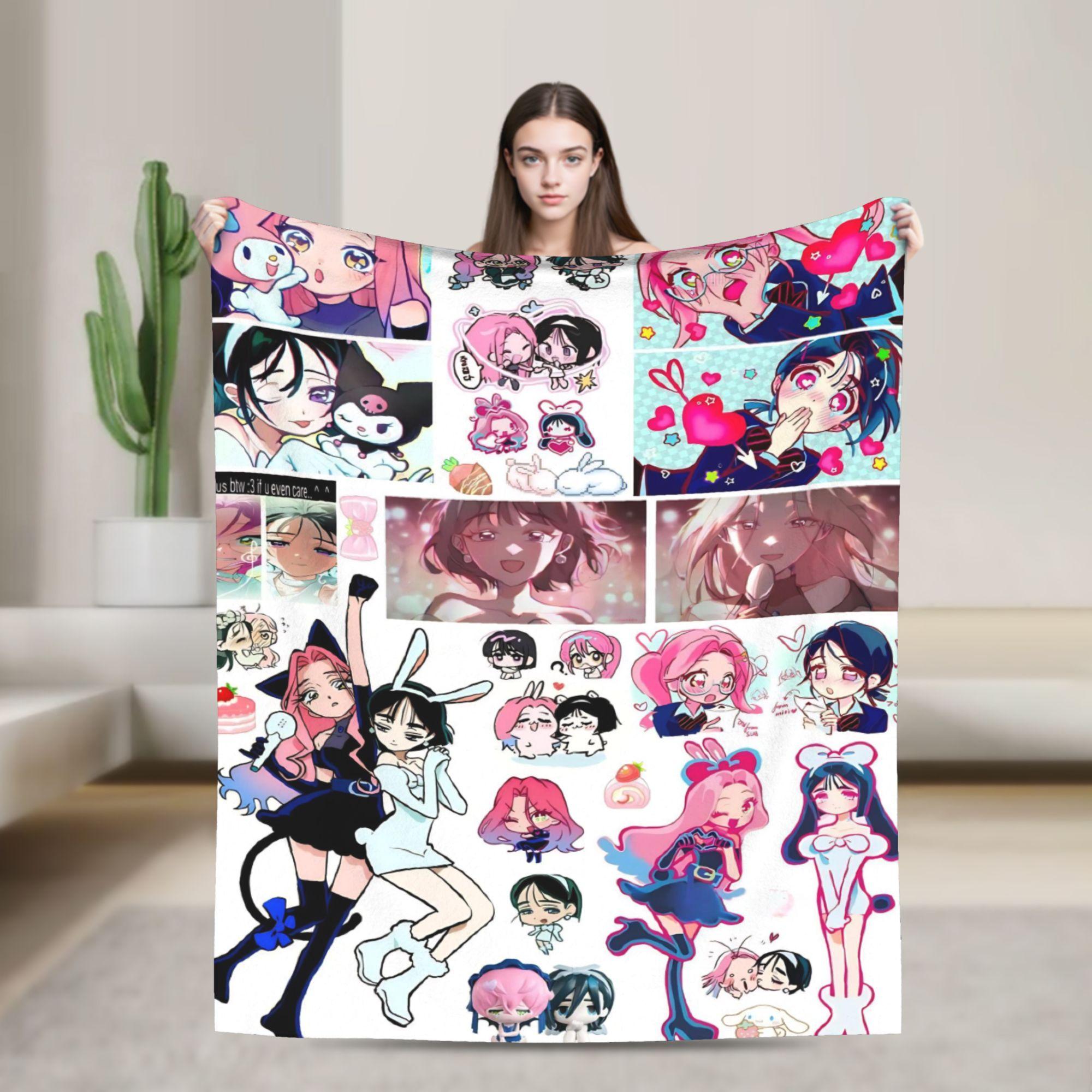 

Alien Stage Anime Group Art Blanket Quality Soft Warm Throw Blanket Autumn Children Bedroom Novelty Bedspread 75x100cm (30x40inch)