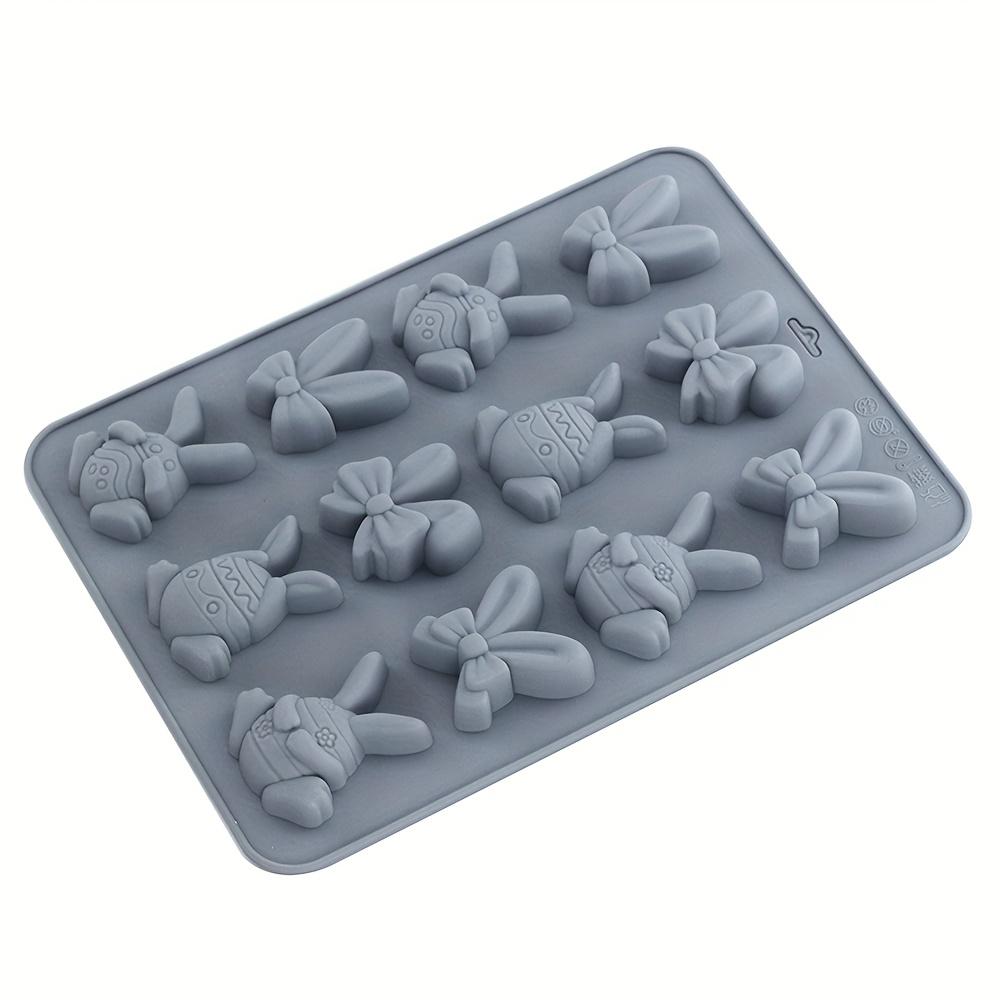 1pc Easter Egg Bunny Ear Shape Easter Silicone Cake Mold Cake Decoration Candy Chocolate Mold Easter Baking Cake Mold