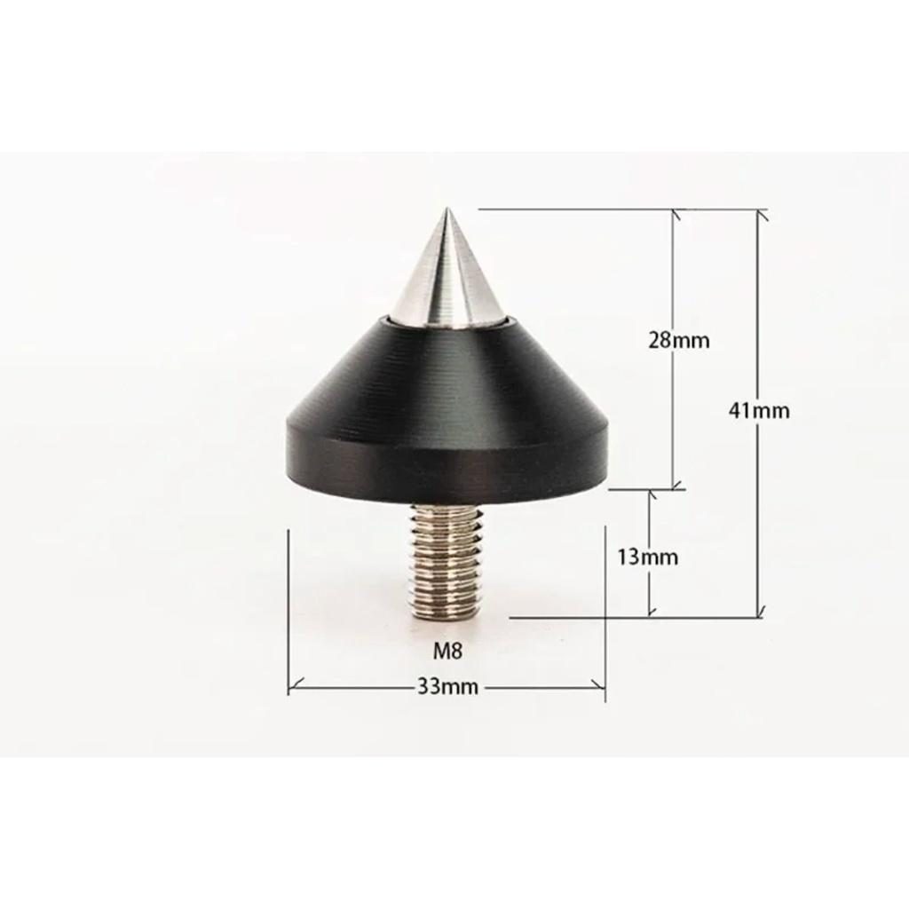 4PCS HiFi Audio 316 Stainless Steel Speaker Amplifier Rack Stand Isolation Damping Feet Pad Nail Shock Spikes