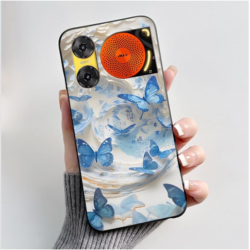 Custodia per Telefono Per ZTE Nubia Music 2 Custodia Z2460 Z2353 Estetica Gatto Carino Astronauta Nera Morbida TPU Silicone Copertura Protettiva Integrale