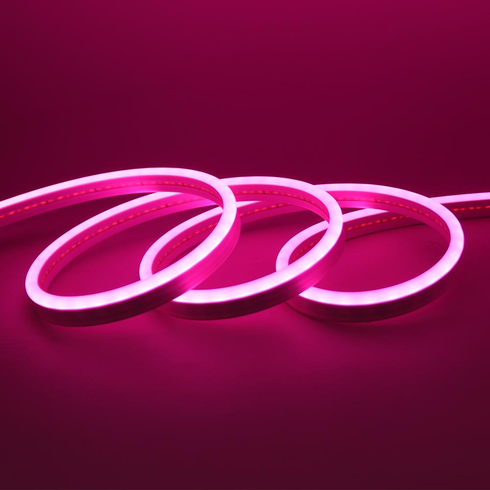 

Светодиодные неоновые ленты 12 В Водонепроницаемая гибкая неоновая лента SMD 2835 120 светодиодов/м 6 мм Узкая силиконовая трубка Бар Светодиодная лента 8 цветов 1m розовый