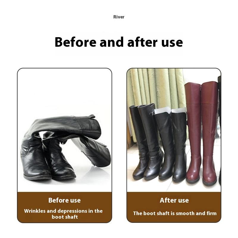 1Pcs White/Black Boot Shaper Stand Form Inserts Tall Boot Support Keep Boots Tube Shape For Women Men Plastic Long Boots Support