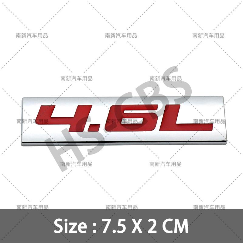 fsbn3 3D Metal 4.0L 4.6L 4.7L 5.0L 5.3L 5.7L Car Rear Trunk Emblem Badge For Jepp Dodge  Volvo Ford Cadillac Chevrolet  Honda Toyota