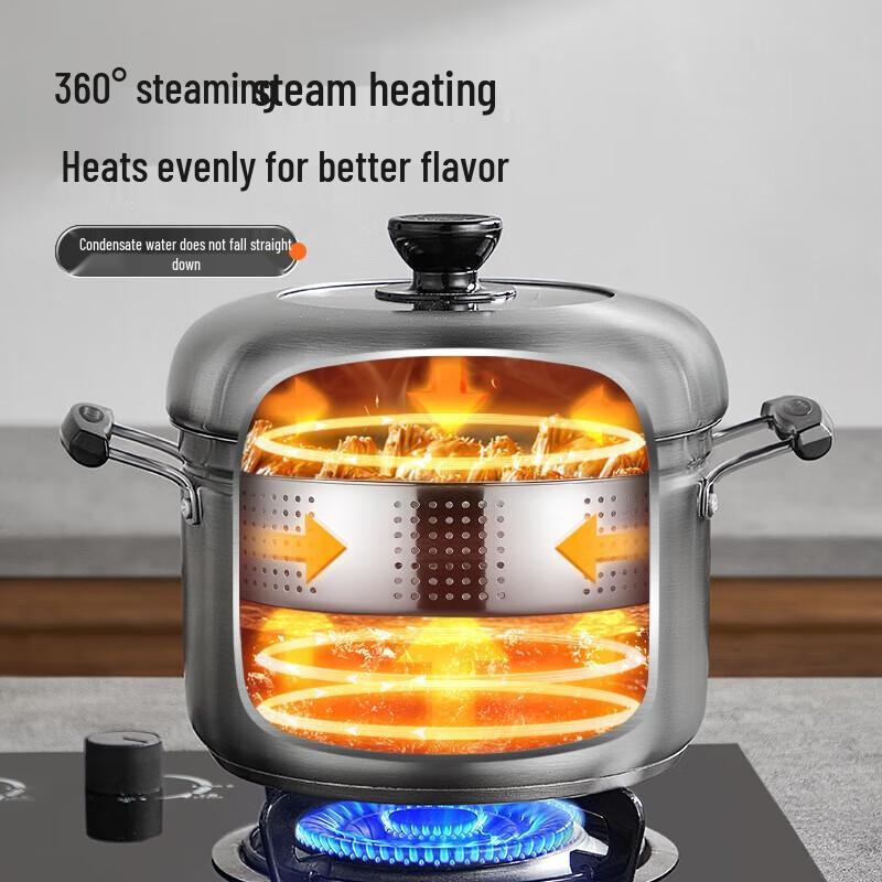 SUPOR 22cm 304 Stainless Steel Multi-Purpose Steamer Pot