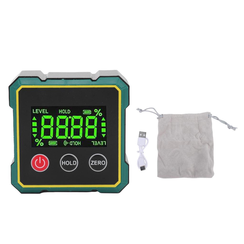 Digital Angle Finder with Strong Magnetic Base ABS Angle Gauge Measuring Tool for Construction Woodworking