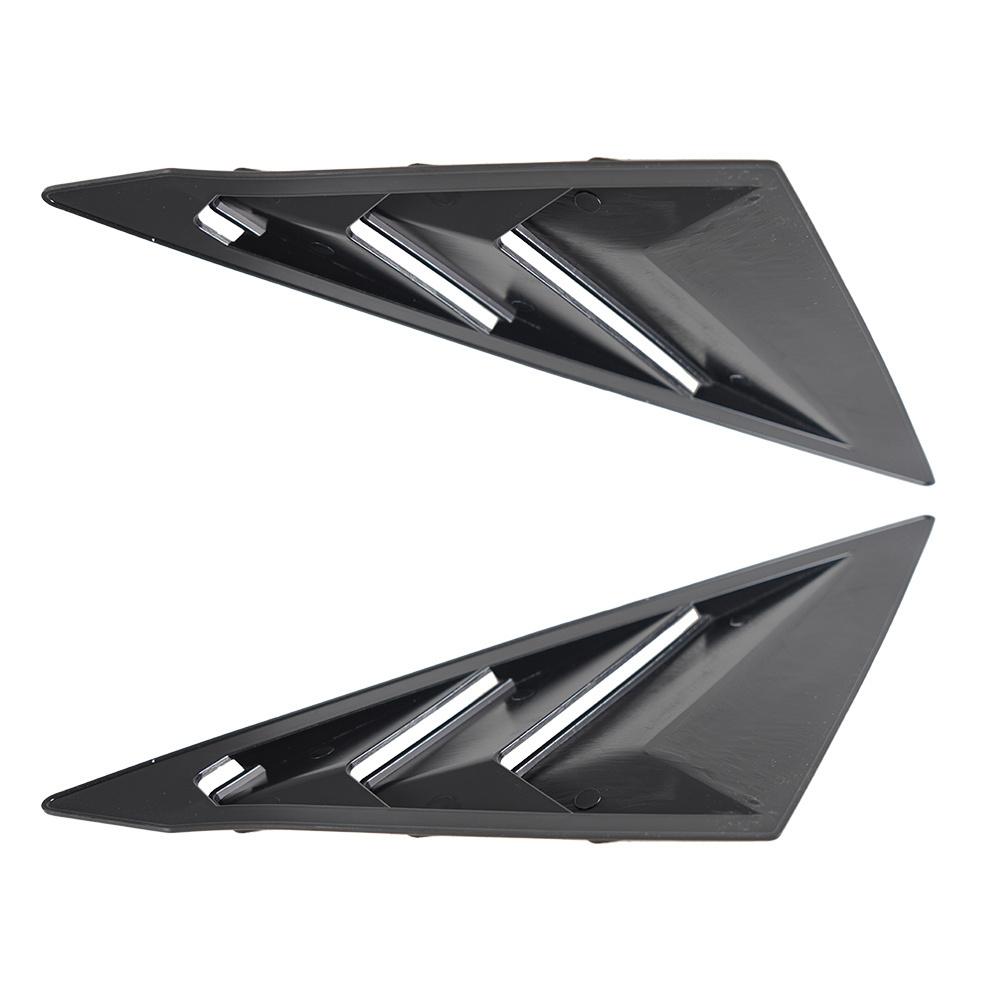 Glossy Black Side Vent Window Scoop Louver Cover Trim For Honda Civic 11th 2022