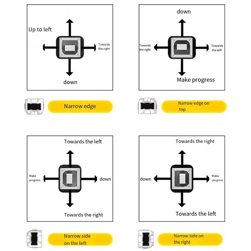 Flexible USB 2.0 Type B Male To Female Adapter For Hard Disk, Printer, Scanners Connecting Double-shielded Adapter