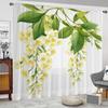 Floral Curtains Leaf Bloom Print Living Room Bedroom Dining Curtain With Sheer Polyester Machine Washable Perfect For Great