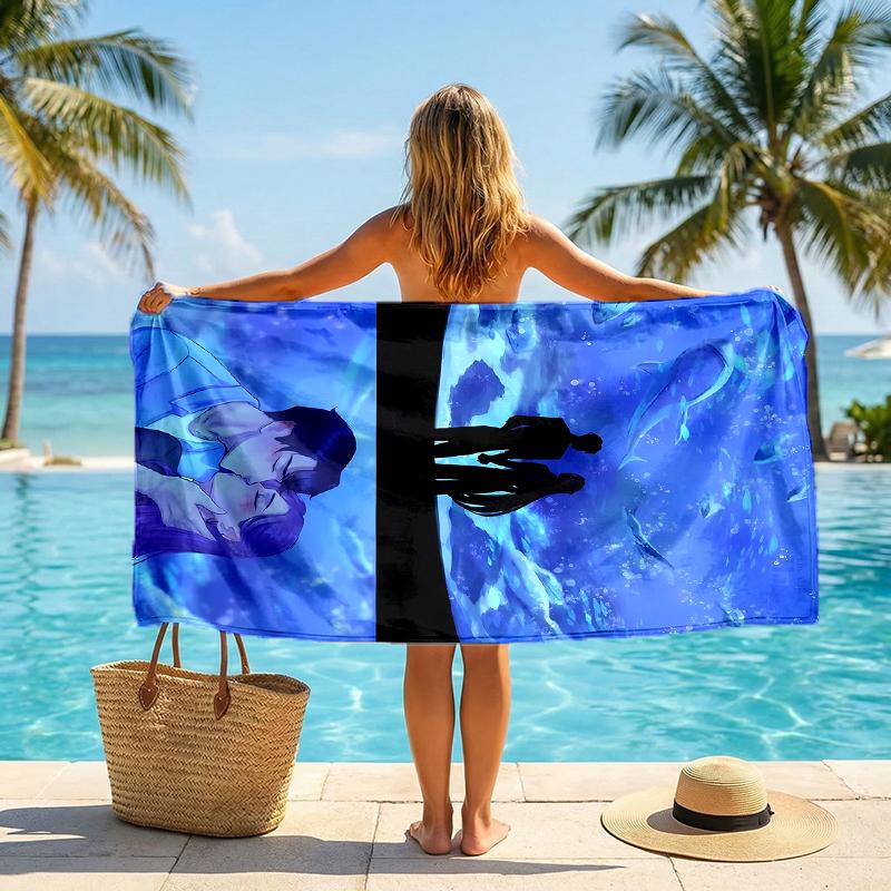 Kpop Hunter Fashion Beach Towel: Ideal for Summer Adventures Soft, Absorbent and Quick Drying Suitable for Swimming and Bathing