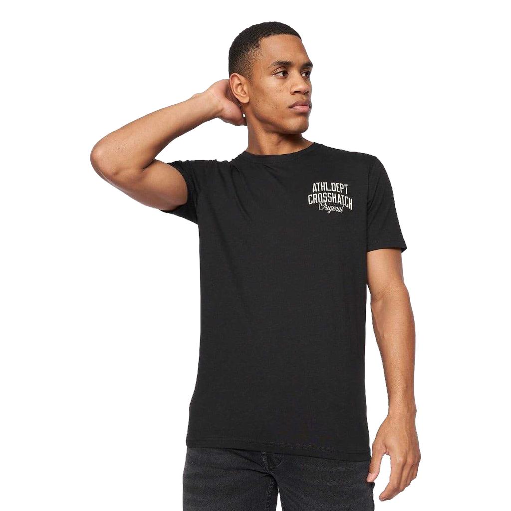 Crosshatch Mens Brandax Printed T-Shirt (Pack of 5)