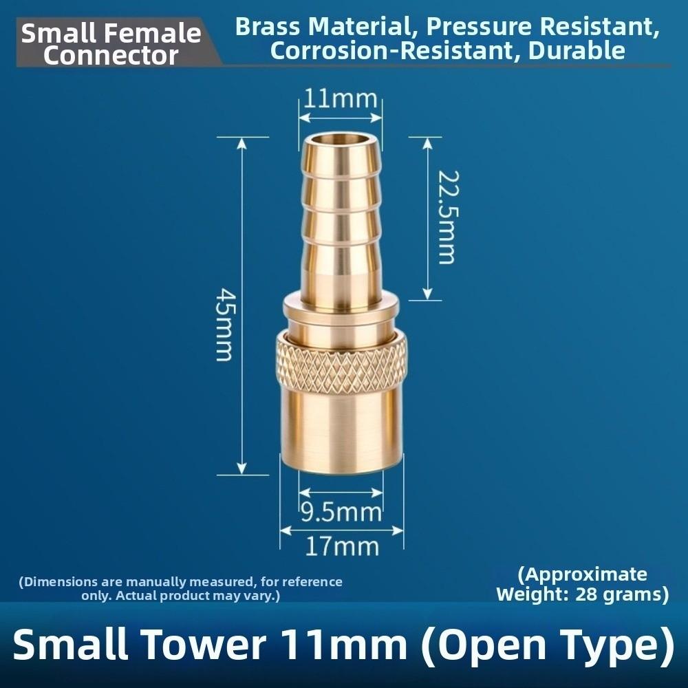 Brass Female Quick Coupling Heat Resistant Hose Barb Coupler  Mold Cooling Systems