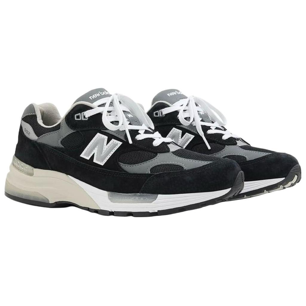 New Balance 992 Made in USA Black 2025 Unisex Sneakers Grey Silver-Metallic U992BK