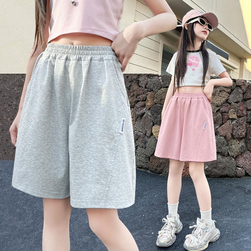 Brief Style Kids Summer Shorts for Teen Girls Casual Vacation Beach Shorts Child Loose Fit Bottoms