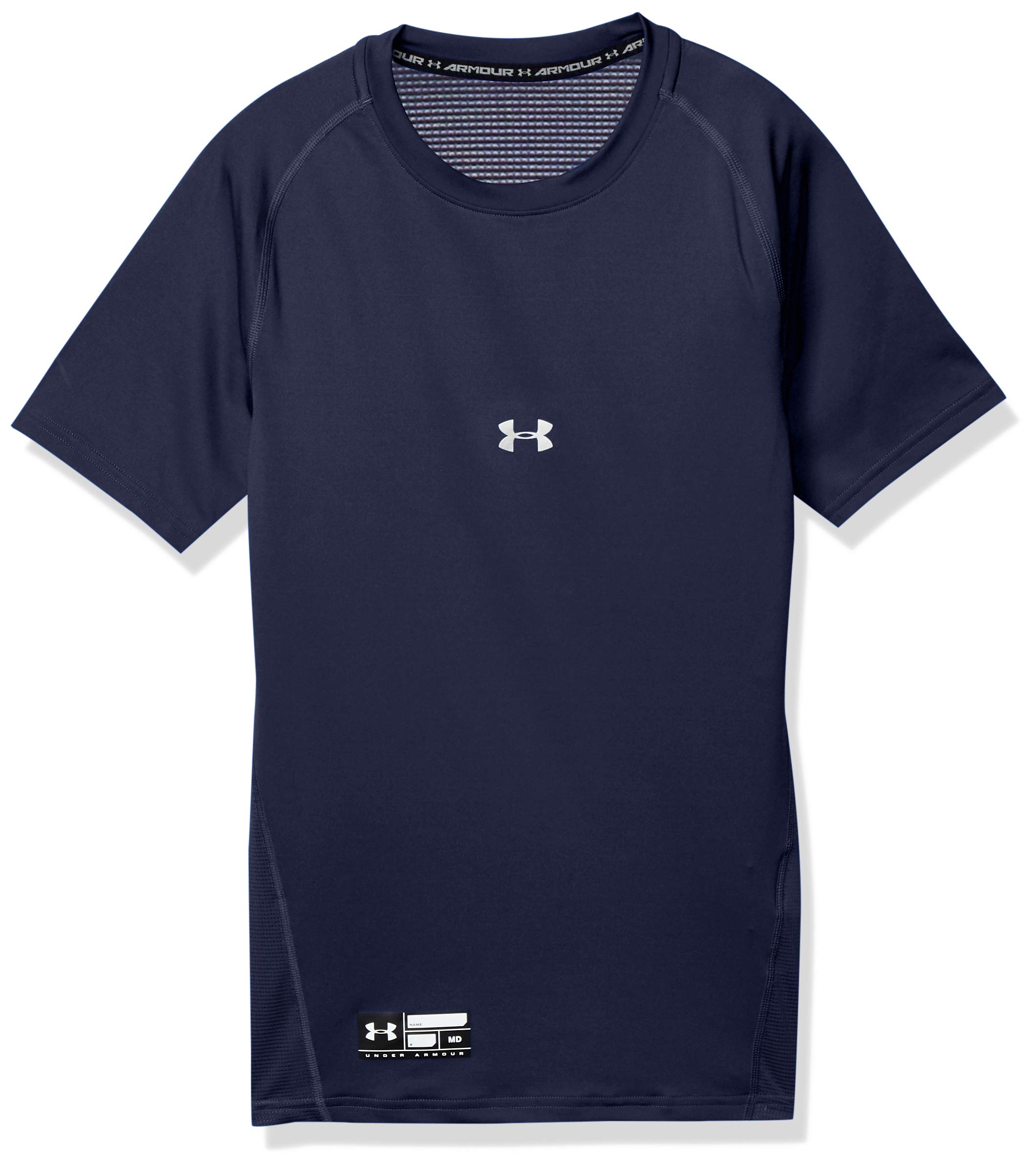 [Under Armor] Бейсболка UA Wear Heat Gear компрессионная майка с коротким рукавом с круглым вырезом и коротким рукавом 1358643 (410)МДН LG