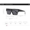 Outdoor Sports One Piece Cycling Sunglasses For Men's And Women's Large Frame Water Silver Cyberpunk Motorcycle Mirror Shades UV Resistant
