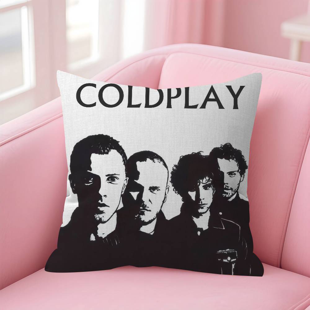 Band CColdplay Moon Music Maple Design Cushion Cover Happy Autumn Harvest decor Holiday Decorati Pillow Cover