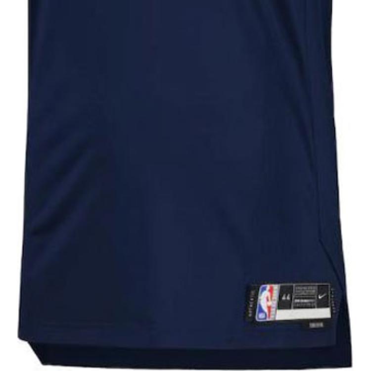 Nike Split Color Brand Logo Print V-Neck Basketball Jersey AU Player Edition Men Tops Blue CW3449-419