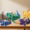 PLA Plastic 3D Printed Shark Model Handmade Simulation Shark  Home Decoration
