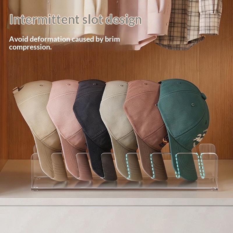 Acrylic Home Hat Storage And Display Rack, Transparent, Suitable For Baseball Caps.