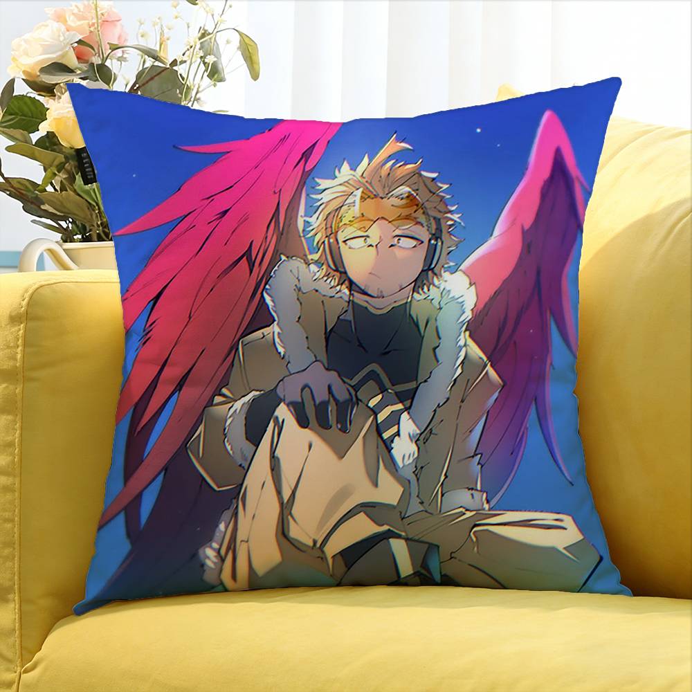 My H-Hero Anime Hawks   Various Sizes Square Pillow Case For Car Home Bedchamber Decor
