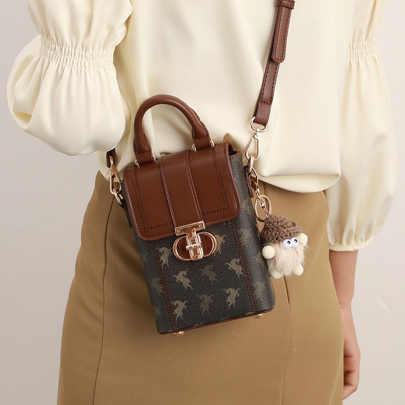 Autumn and Winter Mini Small Bags, Women's Niche Single-shoulder Small Crossbody Bags, High-end Small Crossbody Bags, Mobile Phone Cases