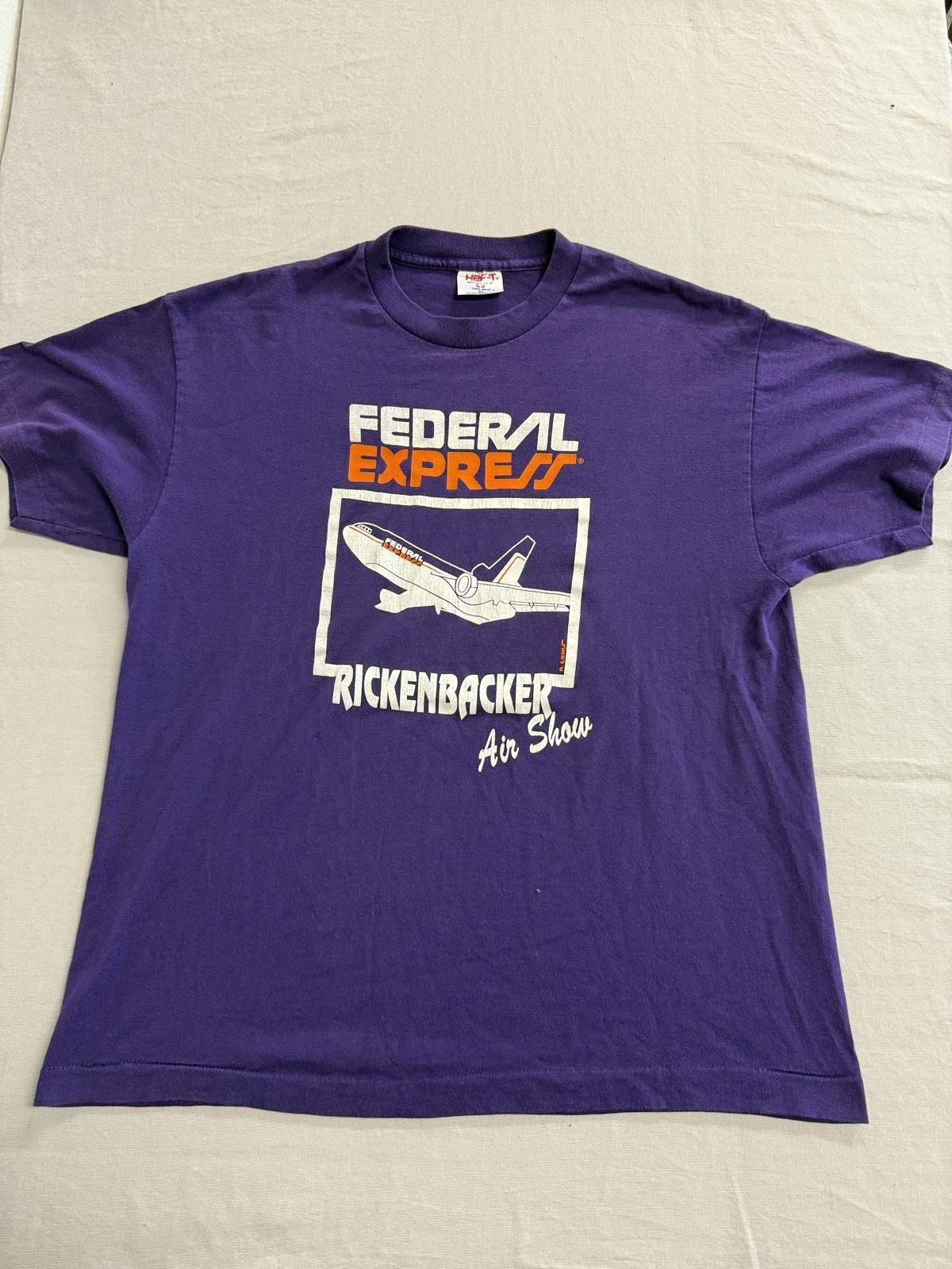 Vintage Federal Express T-shirt Rickenbacker Air Show - XL M