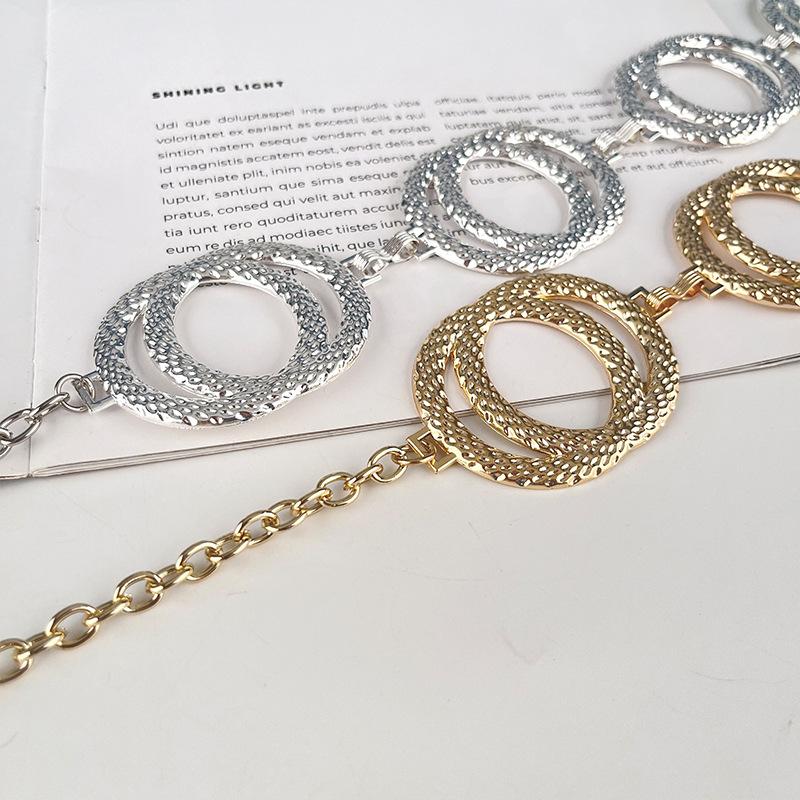 Women's Little Flavor Waist Chain Internet Celebrity Accessories Women's Metal Chain with Skirt Dress Sweater Decoration Women's Belt