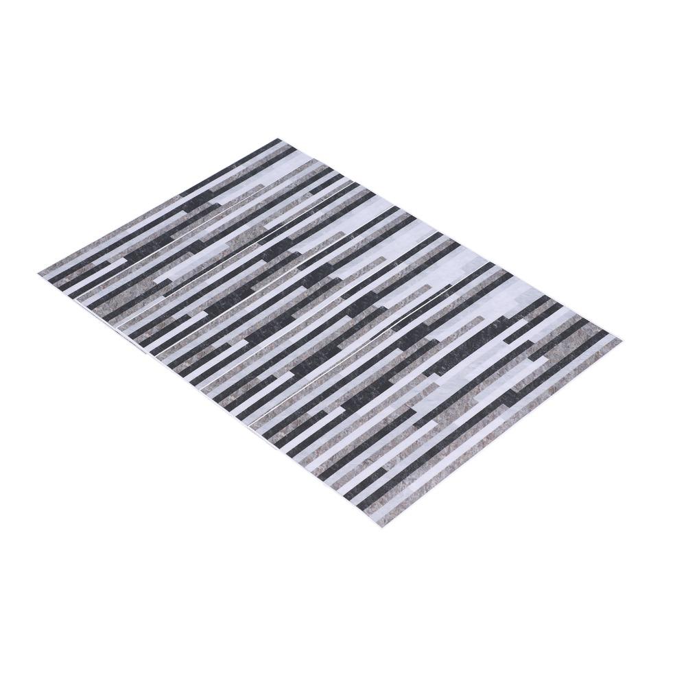 6pcs Waterproof Marble Tile Sticker 11.81x5.91in Wall Decoration  For Kitchen