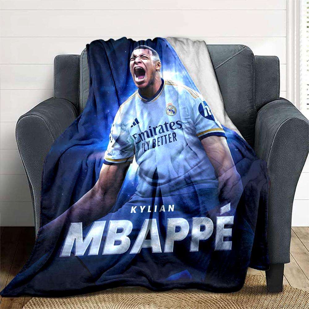 1pc Mbappe10 Blanket, Gift, for Men and Women, Soft Blanket, Good for Sofa Bed Couch Travel, Lightweight Flannel Blanket