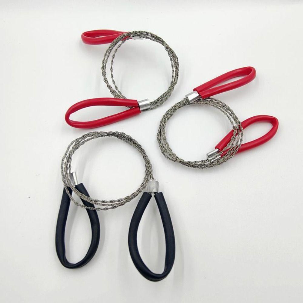4-strand Stainless Steel Wire Saw with Handle Hand Steel Wire Saw  Travel Camping