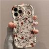 Cute Flower Leaves Wave Phone Case for IPhone 17 16 15 11 12 13 14 Pro Max for fPhone 14 15 16 Plus 16e 17e Shockproof Cover