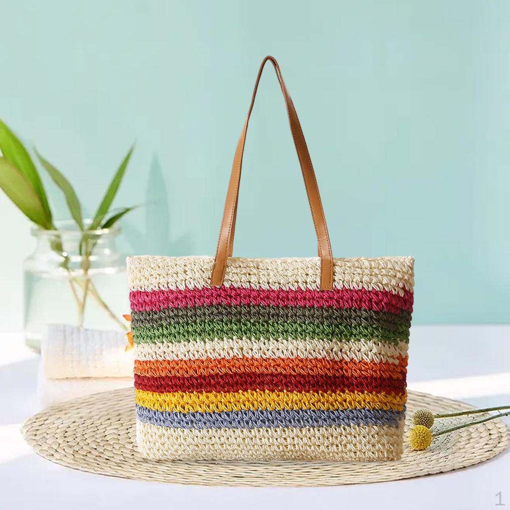 Сумки пляжные Элегантный Держатель Ручка Повседневная Сумка на плечо для женщин белый