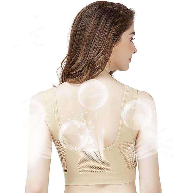 Bras for Women Plus Size Seamless Cotton Breathable Underwear Wireless with Pads Push Up Bra Plus