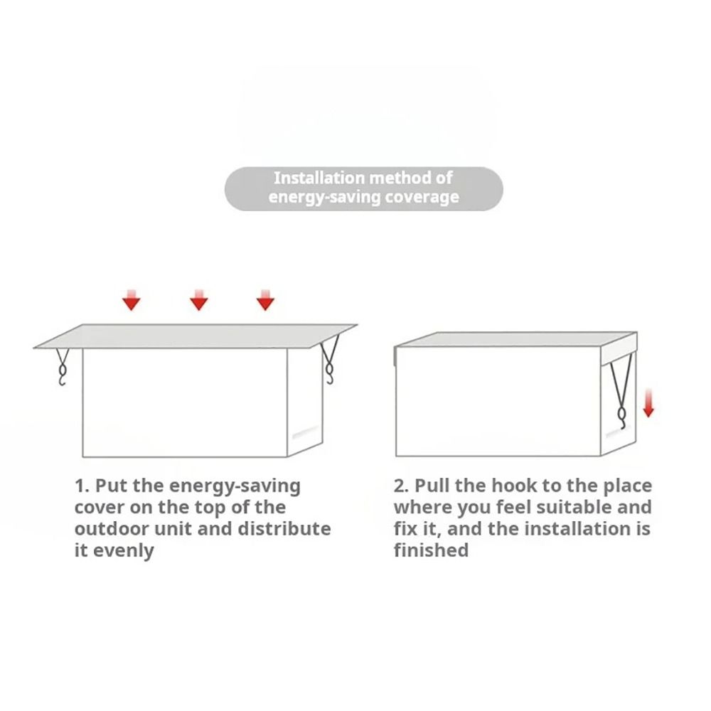 Silver Air Conditioner Cover Aluminium Foil Waterproof Dust Cover Waterproofs Cleaning Bag  Outdoor