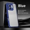 KEYSION Heavy Duty Shockproof Phone Case for Infinix Hot 50i Soft Silicone+PC Translucent Matte Back Cover for Infinix Smart 9