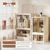 Elegant Folding Desktop Storage: Plastic Lipstick & Cosmetics Organizer