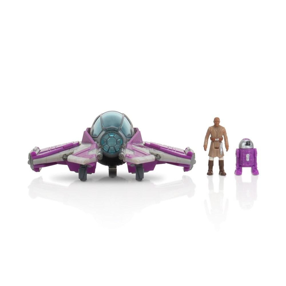 Jazwares Star Wars Micro Galaxy Squadron Mace Windu Jedi Interceptor Mystery Bundle 3-inch Light Armor Scout Vehicles Accessories Amazon Exclusive