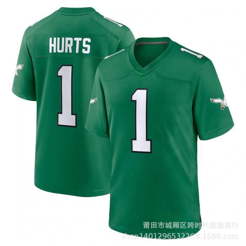 Philadelphia Eagles 1 Jalen Hurts Football Jersey Mens Sports Game Uniform