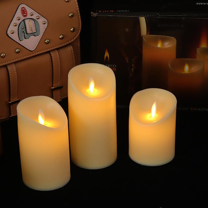 Elektronisches LED-Kerzenlicht Flammenlos Hochzeit Geburtstagsparty Heimdekoration Teelichter Kerzen Lampe Dekoration