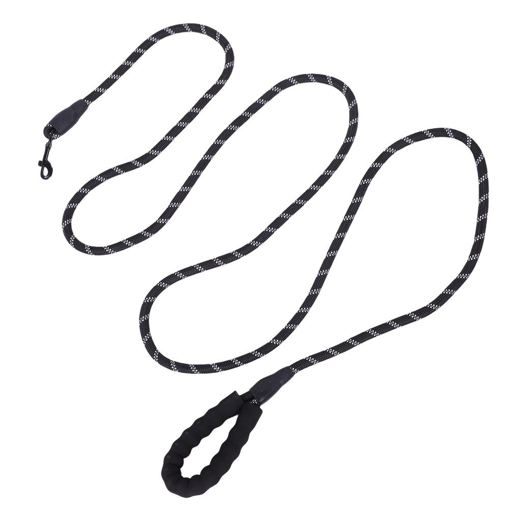Dog Leash Reflective 9.84ft Nylon Rope Foam Padded Handle Pet Leash for Medium Large Dogs Walking Training