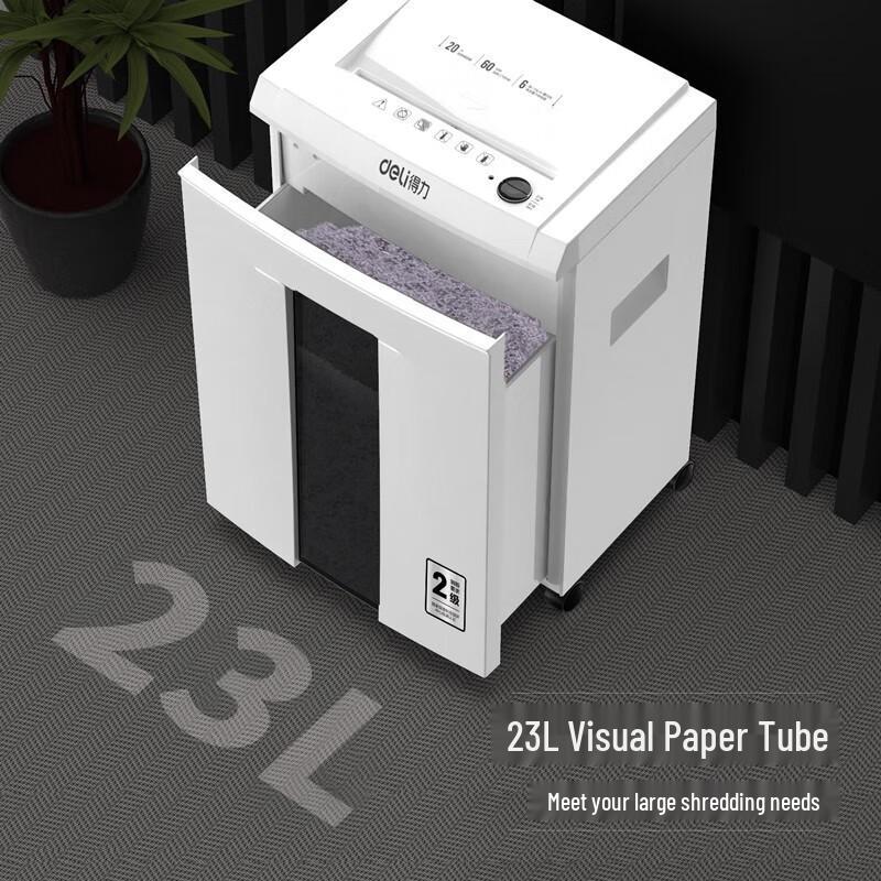Deli SE660 High-Security Paper Shredder CN plug (adapter included)