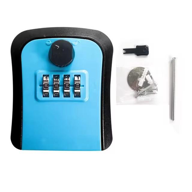 

Пластиковый ключ кодовый замок сейф ключи секретный скрытый ящик для хранения органайзер для домашнего офиса квартиры запасные ключи тайник синий