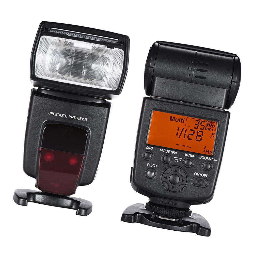 YN568EX III Wireless TTL Master Slave Flash Speedlite GN58 1 8000s High Speed Sync Supports USB Firmware Upgrade