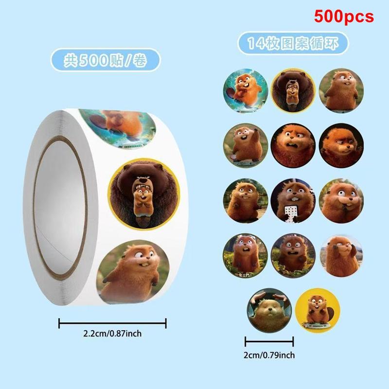 

60-500pcs Hopper Stickers Lizard Tom Beaver Cartoon Anime Movie Stickers Set Phone Case Diy Cartoon Creative Diy Water Cup Posts AS SHOW