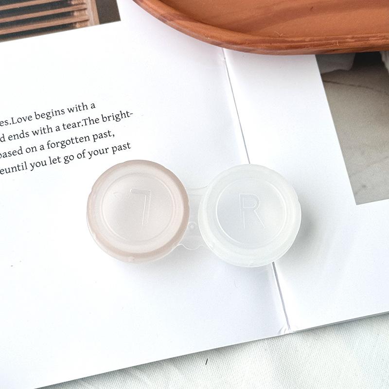 10Pcs Mini Portable Contact Lens Case Eyes Contacts Care Container Box Contact Lenses Storage Box Clear Colored Contact Lens Box