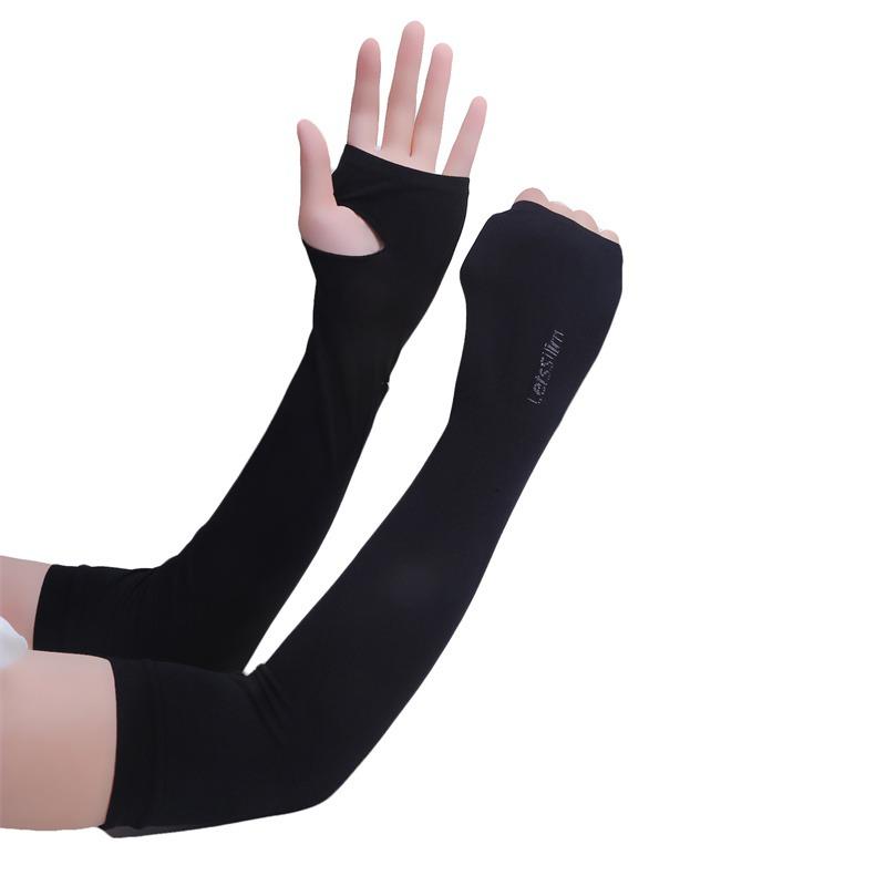 

1 пара перчаток Ice Silk Sleeve Sunscreen Cuff Arm Sleeves UV Sun Protect Anti-Slip Summer Men Womens Outdoor Eating New