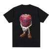 Tricou Unisex Amuzant cu Meme Față Măr Asf Modă Calitate Înaltă Tricouri Bărbați Retro Casual cu Mânecă Scurtă Topuri